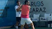 Nueva York, ilusionada con el regreso de Alcaraz: sonora ovación en su entrenamiento