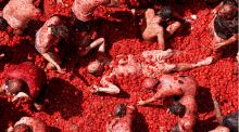 La fiesta de la Tomatina tiñe Buñol de rojo con 150 toneladas de tomates