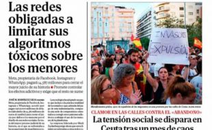 Las portadas de los periódicos de este jueves, 27 de agosto