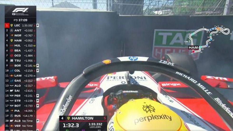 GP España. Así ha sido el accidente de Hamilton que auguraban las curvas del MadRing