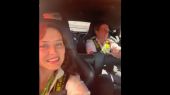 Ayuso y Almeida recorren el MadRing en el safety car y socorren a un fan