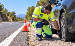 El calor extremo dispara las averías de neumáticos este verano y acaricia el primer puesto en auxilio en carretera