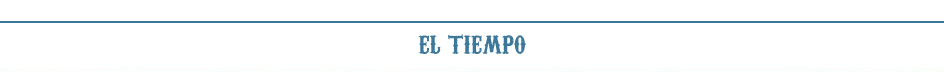 El tiempo