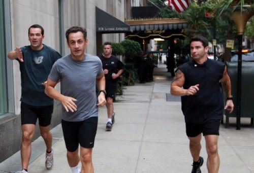 Sarkozy aprovecha para correr en Central Park