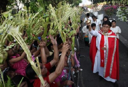 Empieza la Semana Santa en Filipinas.