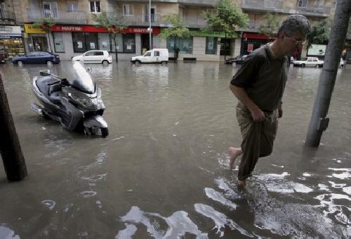 Salamanca, inundada tras una tromba de agua