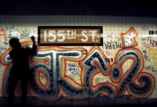Grafitis en el metro de Nueva York