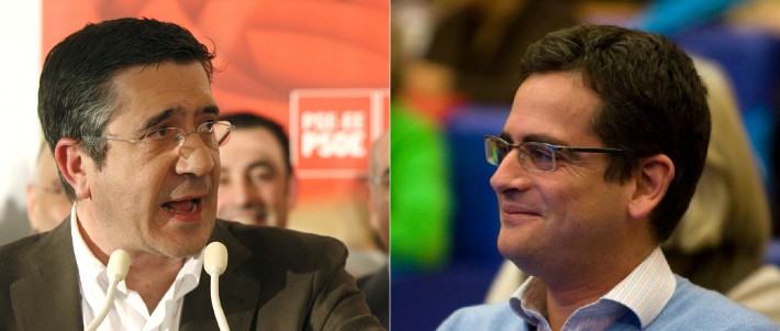 Patxi Lpez (PSE) y Antonio Basagoiti (PP)