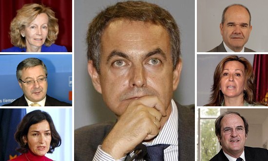 Las nuevas caras del Gobierno de Zapatero.