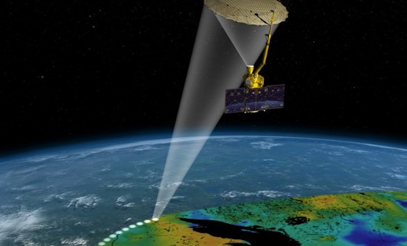 Recreación del satélite SMAP, que será lanzado por la NASA el 29 de enero. Foto: NASA