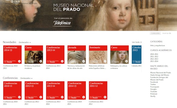 Contenidos del Prado en la plataforma iTunes U. Foto: Museo del Prado