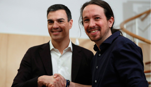 Sánchez e Iglesias coinciden en su objetivo esencial: echar a Rajoy del Gobierno con la anuencia de Ciudadanos