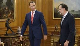 El Rey recibe a Rajoy en su habitual despacho semanal