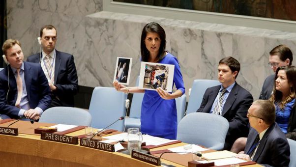 EEUU ha firmado un texto junto al Reino Unido y Francia para pedir a Rusia que deje de proteger al régimen de Al Asad.